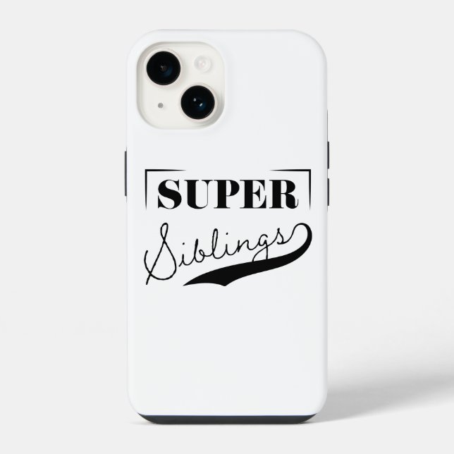 Super-Geschwister iPhone Hülle (Rückseite)