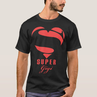 Super Gigi Superhero T Shirt Geschenk Mutter Vater