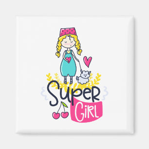 Super Girl Magnet