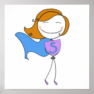 Super Girl Redhead Poster