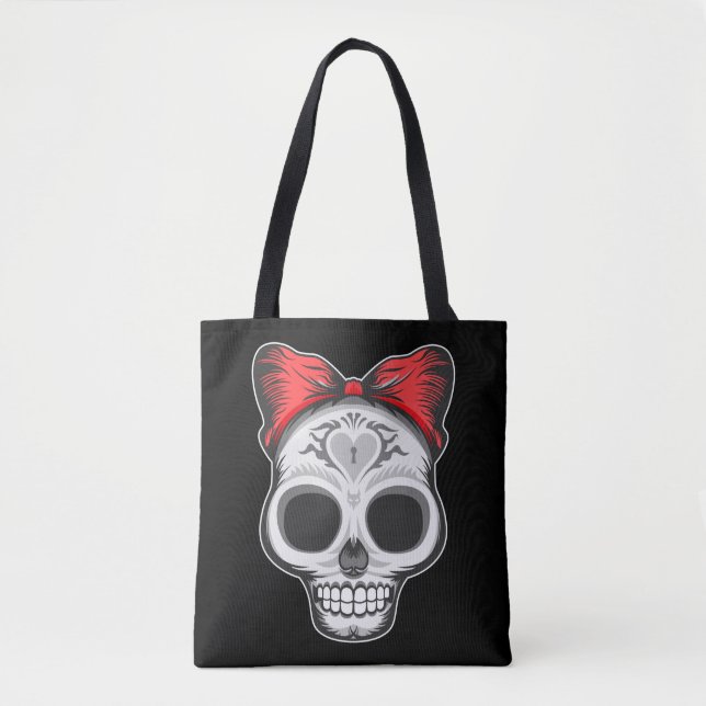 Super Girly Sugar Skull Illustration (Vorderseite)