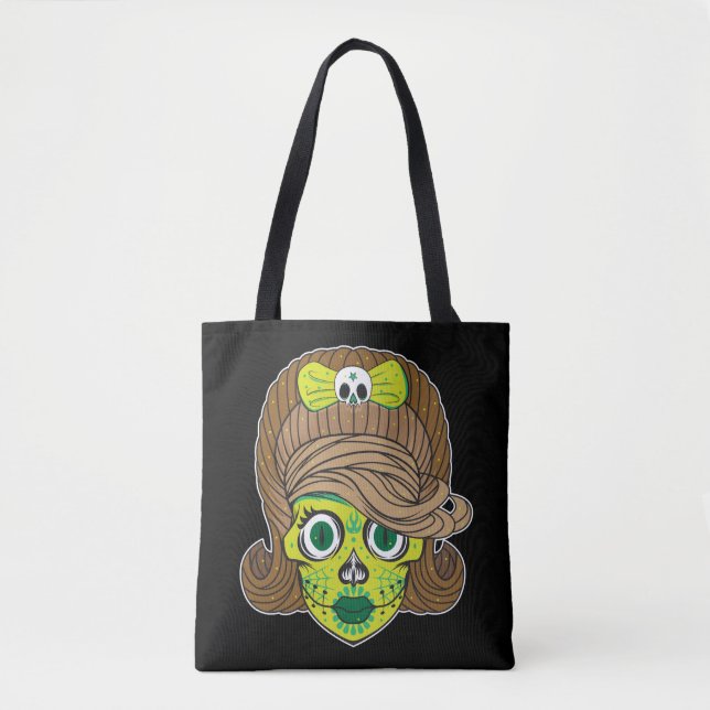 Super Girly Sugar Skull Illustration Art (Vorderseite)