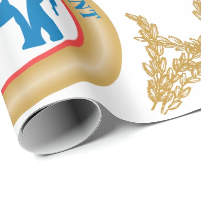 Super glückliches Elefant-Packpapier Geschenkpapier (Rolleneckpunkt)