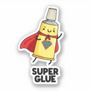 Super Glue Niedlich Puffer Aufkleber