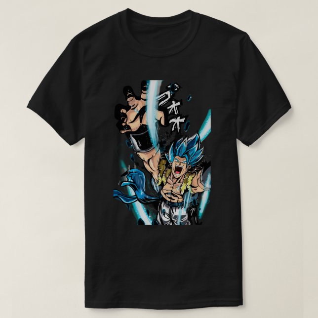 SUPER GOGETA BUE T-Shirt (Design vorne)