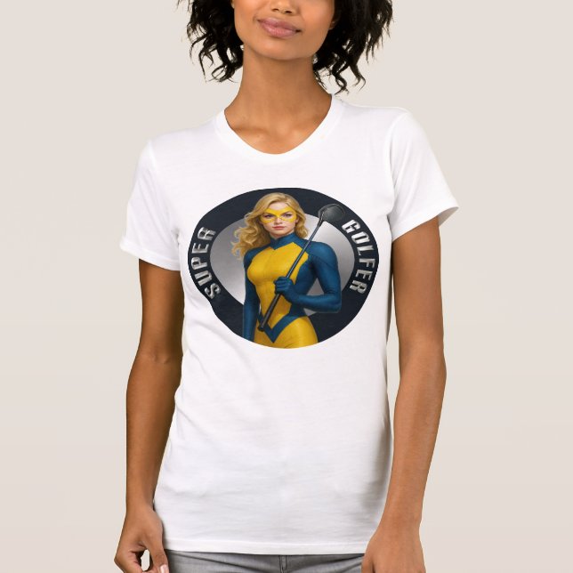 Super Golfer Woman's Golf T-Shirt (Vorderseite)