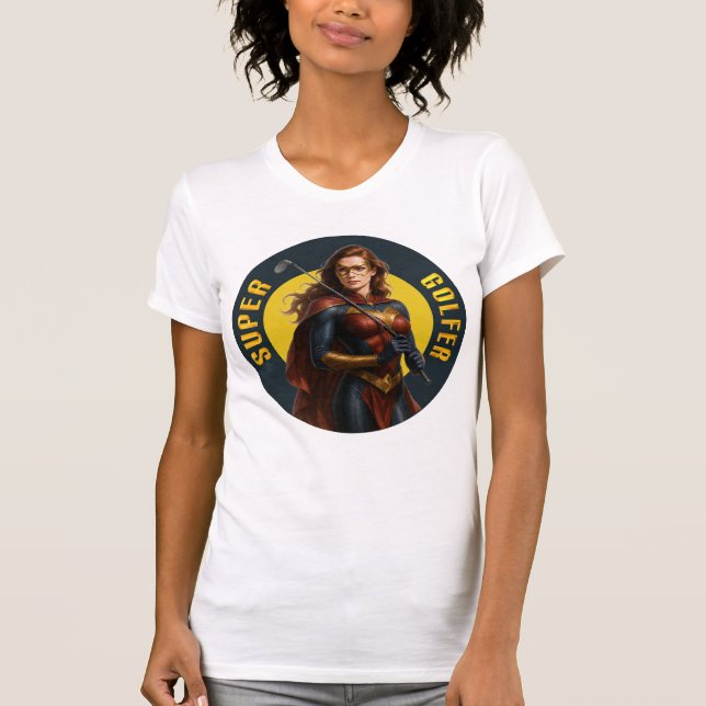 Super Golfer Woman's Golf T-Shirt (Vorderseite)