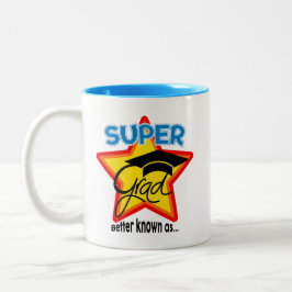 Super Grad Logo bearbeitbares Foto Jahr Zweifarbige Tasse