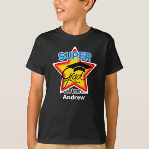 Super Grad Logo-On Dark-Personalize Name and Year T-Shirt