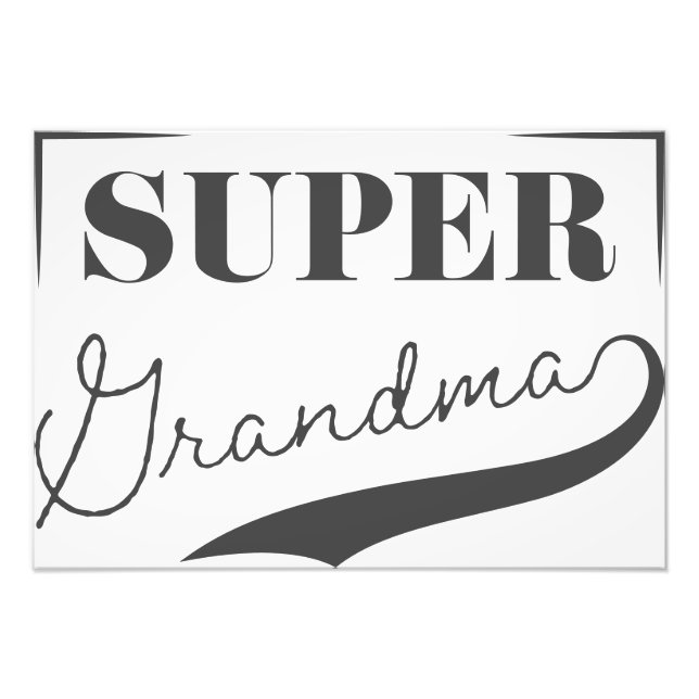 Super Grandma Fotodruck (Vorne)