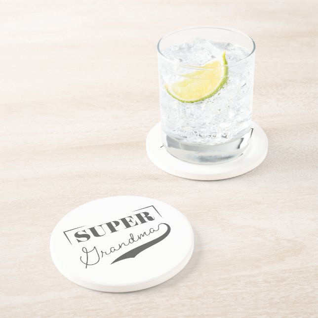 Super Grandma Getränkeuntersetzer (Seite)