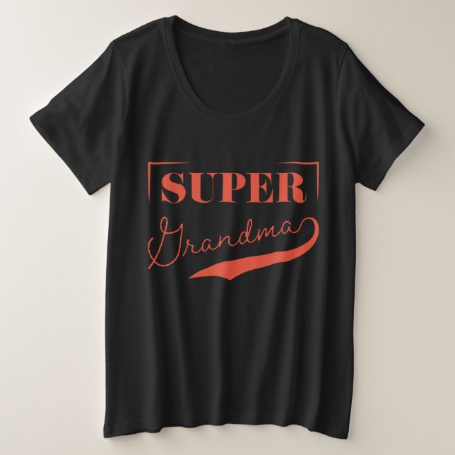 Super Grandma Große Größe T-Shirt (Design vorne)