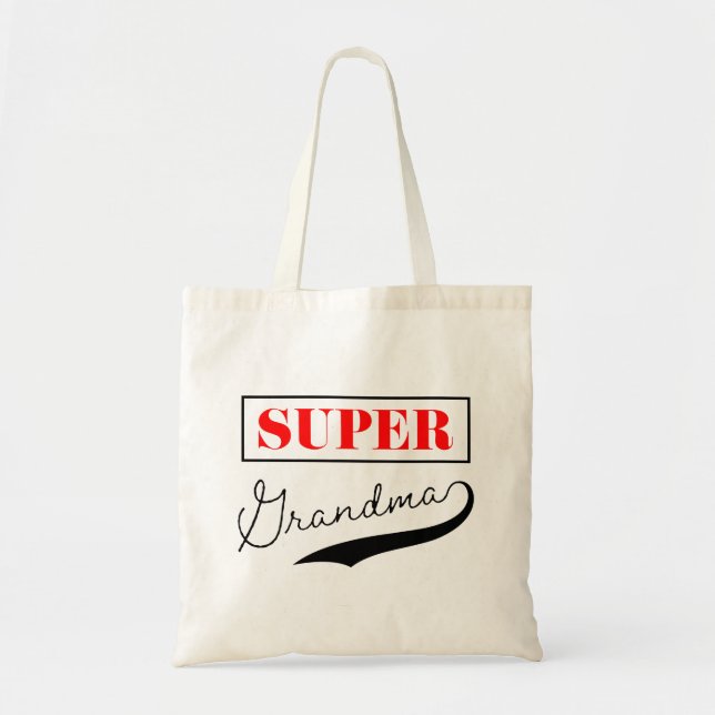 Super Grandma Tragetasche (Vorne)