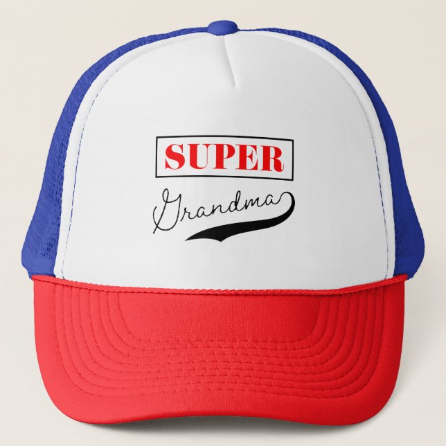 Super Grandma Truckerkappe (Vorderseite)