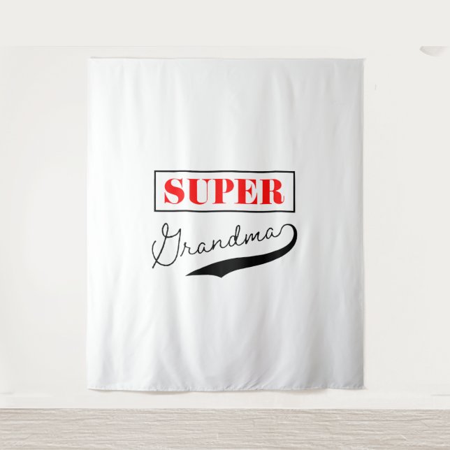 Super Grandma Wandteppich (Vorderseite)