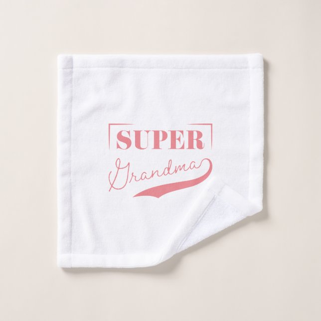 Super Grandma Waschlappen (Waschlappen)