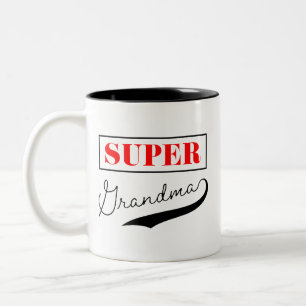 Super Grandma Zweifarbige Tasse