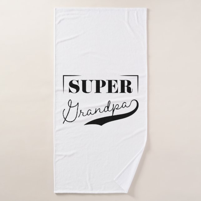 Super Grandpa Badehandtuch (Badehandtuch)