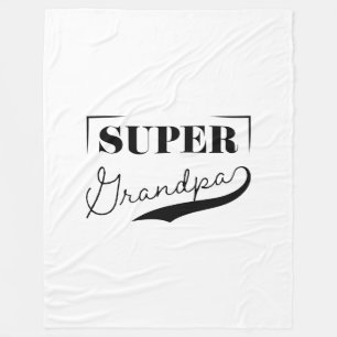Super Grandpa Fleecedecke