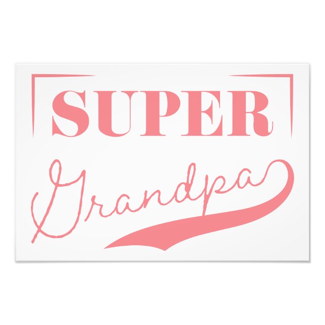 Super Grandpa Fotodruck (Vorne)