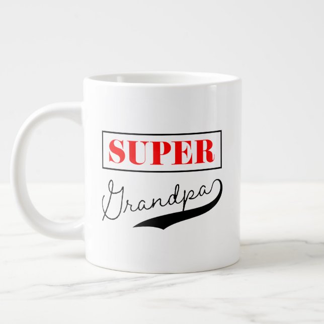 Super Grandpa Jumbo-Tasse (Links)