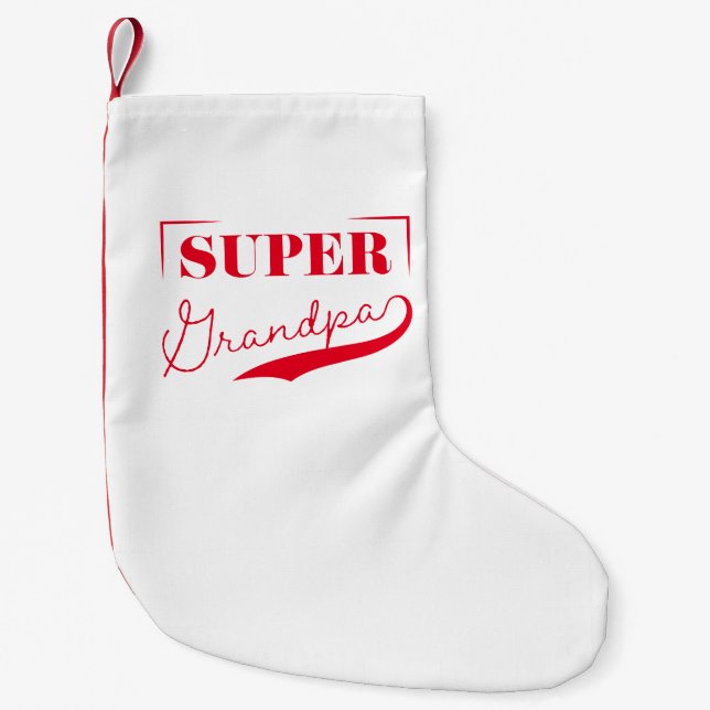 Super Grandpa Kleiner Weihnachtsstrumpf (Vorderseite)
