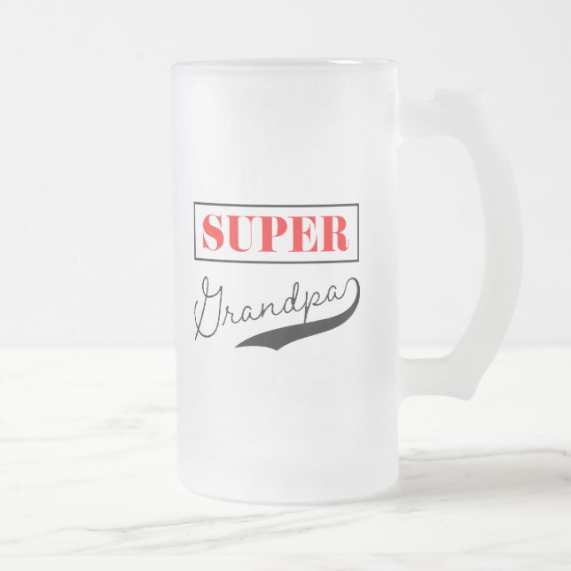 Super Grandpa Mattglas Bierglas (Rechts)