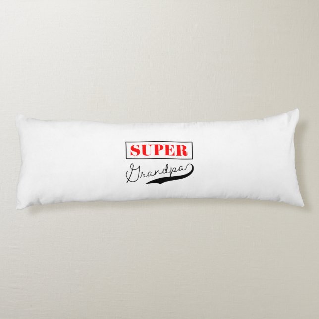 Super Grandpa Seitenschläferkissen (Rückseite)
