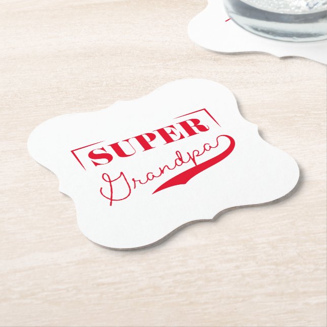 Super Grandpa Untersetzer (angewinkelt)