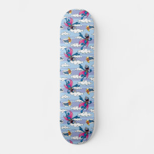 Super Grover Comic Streifen blaues Muster Skateboard