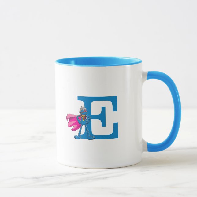 Super Grover Monogram E Tasse (Rechts)