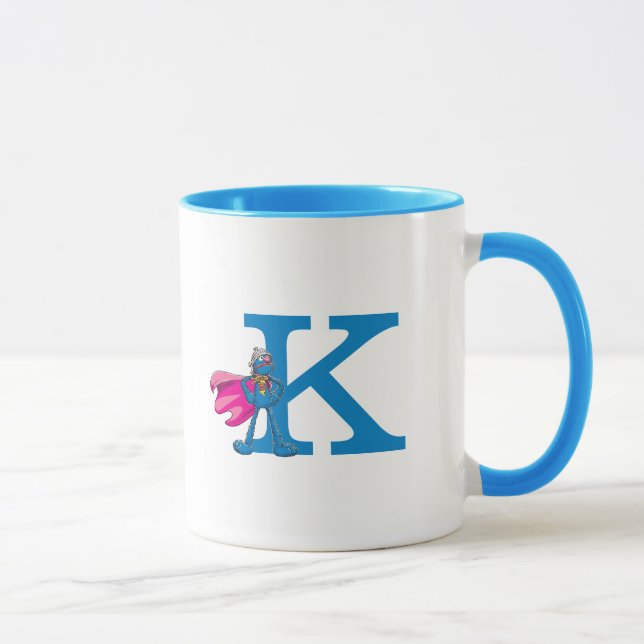 Super Grover Monogram K Tasse (Rechts)