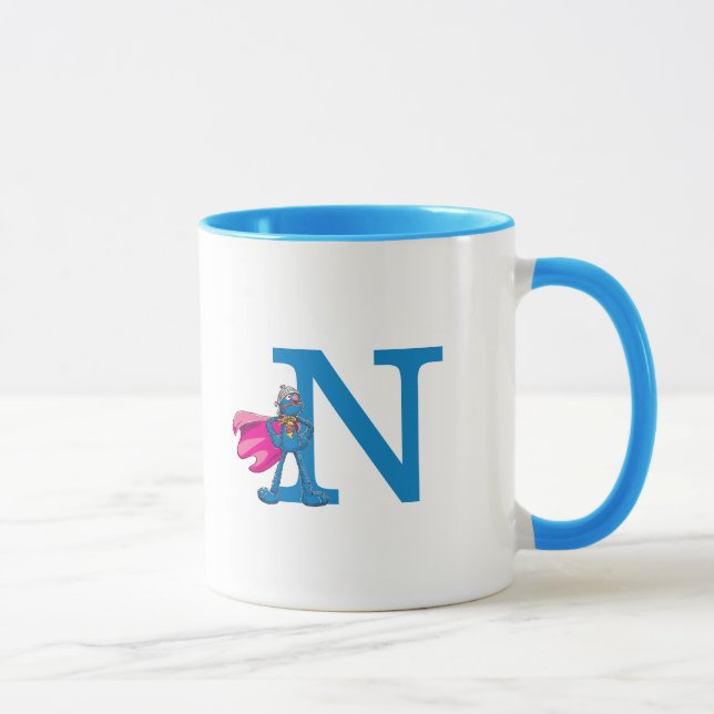 Super Grover Monogram N Tasse (Rechts)