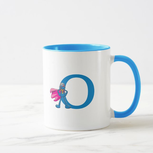 Super Grover Monogram O Tasse (Rechts)