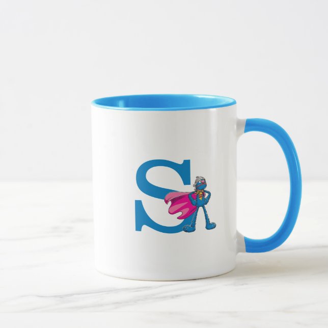 Super Grover Monogram S Tasse (Rechts)