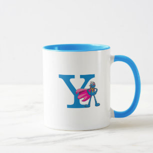 Super Grover Monogram Y Tasse