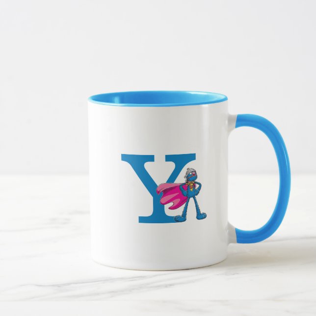 Super Grover Monogram Y Tasse (Rechts)