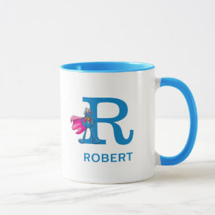 Super Grover Name & Monogramm R Tasse
