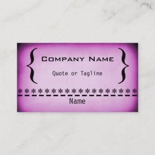 Super Grunge Business Card, Lavender Visitenkarte