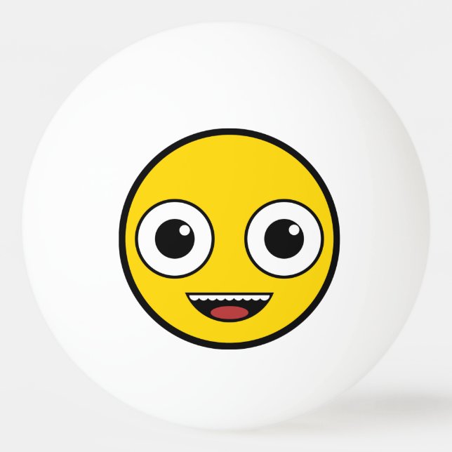Super Happy Face Tischtennisball (Vorderseite)