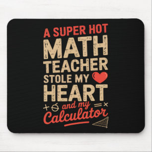 Super heiße Mathelehrerin hat meinen Taschenrechne Mousepad