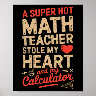 Super heiße Mathelehrerin hat meinen Taschenrechne Poster