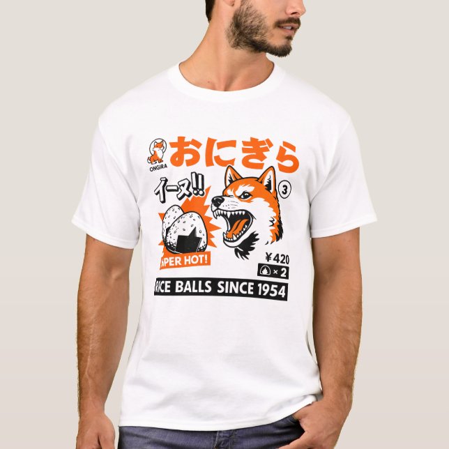 Super Heiße Oni-Reisbällchen T-Shirt (Vorderseite)