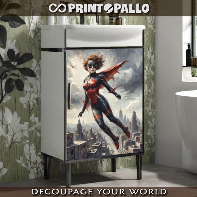 Super Held Mom in 1950 Comicen Seidenpapier (Von Creator hochgeladen)