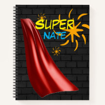 Super-Helden-Individuelle Name-Notebook