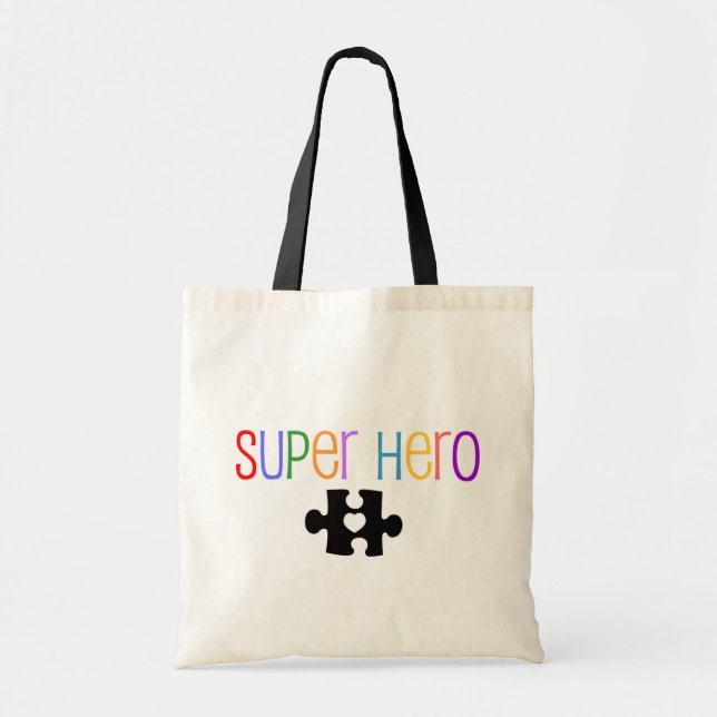 Super Hero Autism Tote Bag Tragetasche (Vorne)