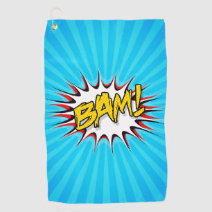 Super Hero Classic Bam! Aktionsblase Golfhandtuch