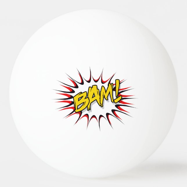 Super Hero Classic Bam! Aktionsblase Tischtennisball (Vorderseite)