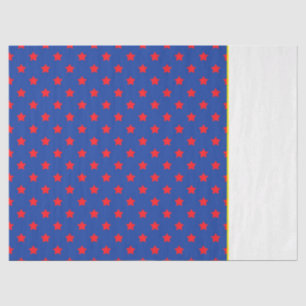 Super Hero Comic Red Blue Stars Superhero Fun Seidenpapier
