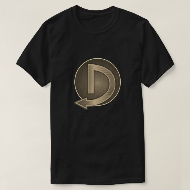 Super Hero "D" Insigna T-Shirt (Design vorne)